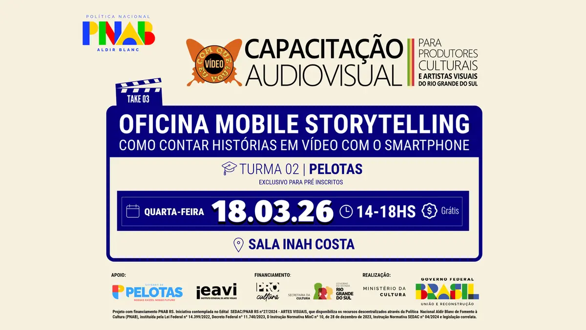 Cartaz de 18.03.26 | Turma 02 | Pelotas