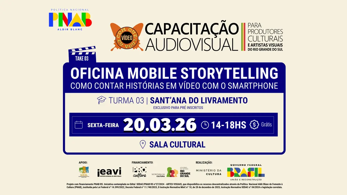 Cartaz de 20.03.26 | Turma 03 | Sant'Ana do Livramento