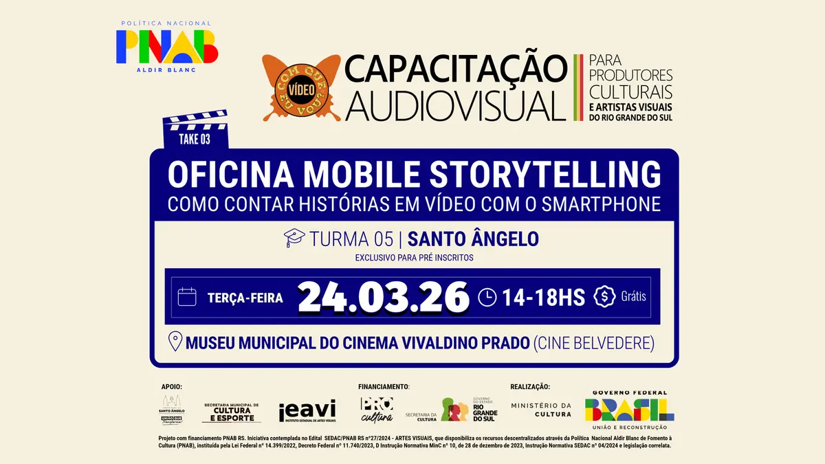 Cartaz de 24.03.26 | Turma 05 | Santo Ângelo