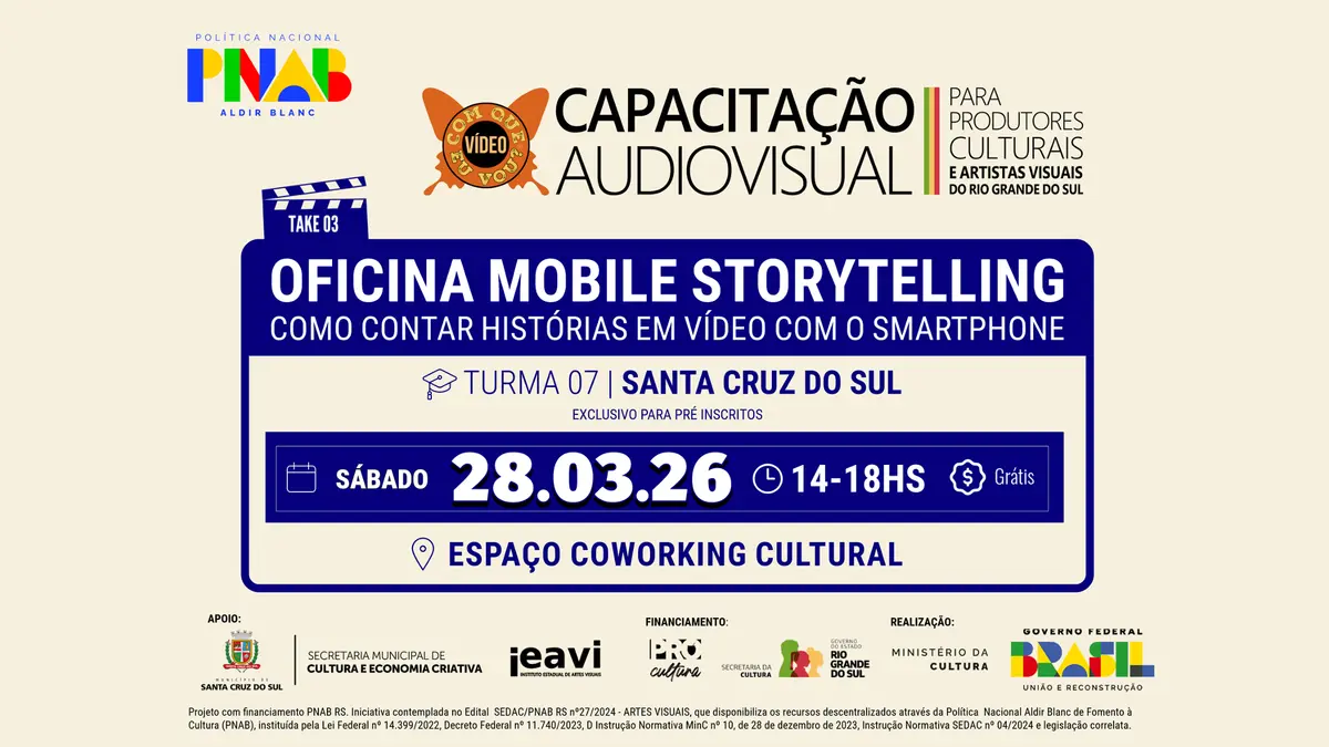 Cartaz de 28.03.26 | Turma 07 | Santa Cruz do Sul