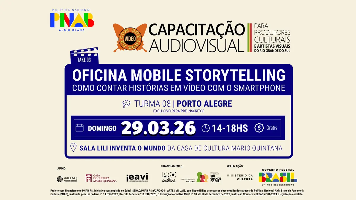 Cartaz de 29.03.26 | Turma 08 | Porto Alegre